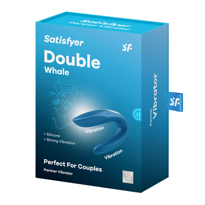 Вібратор для пар Satisfyer Double Whale з двома моторчиками фото 13