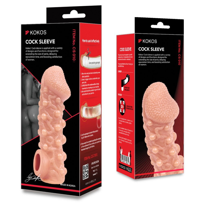 Насадка на член Kokos Cock Sleeve CS 010 L фото 5