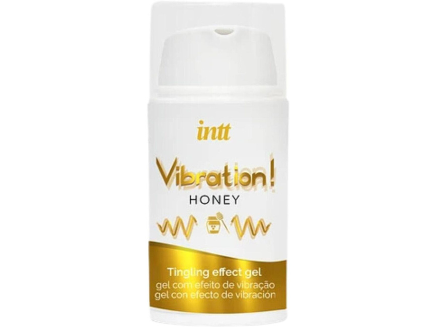 Рідкий вібратор Intt Vibration Honey (15 мл), густий гель, дуже смачний, діє до 30 хвилин фото 2
