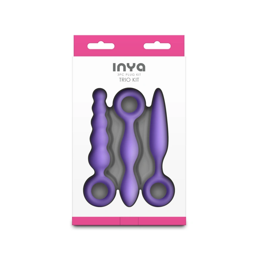 Набор анальных игрушек NS Novelties INYA - Trio Kit - Purple фото 4