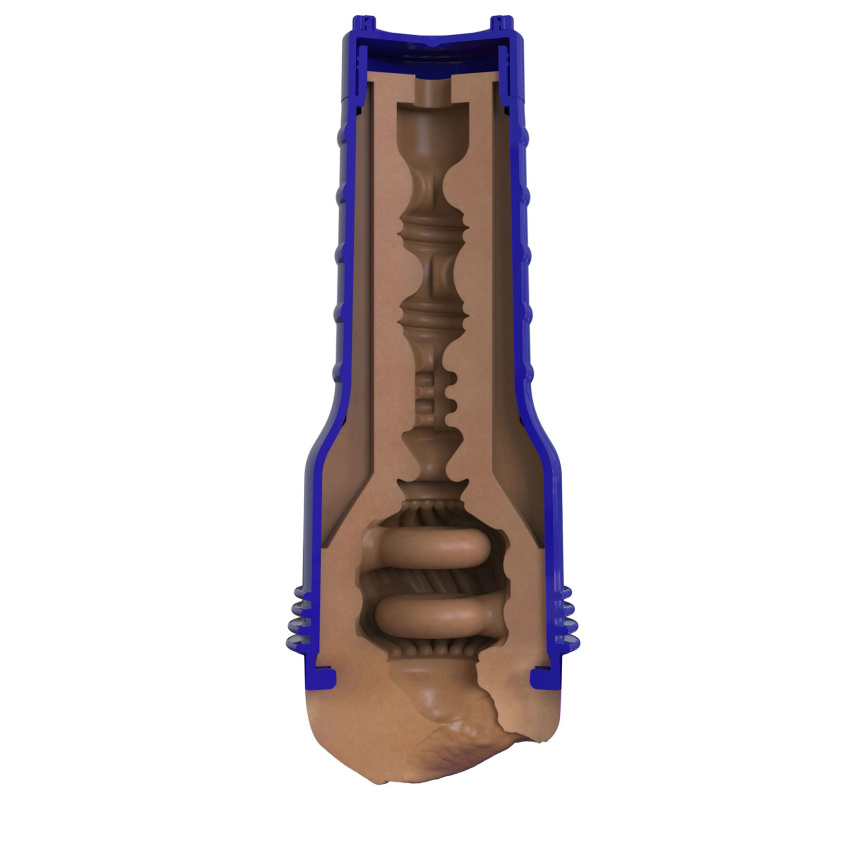 Мастурбатор-вагіна Fleshlight Boost Bang Medium Dark Flesh, плаваючі кільця Turbo Tech фото 4