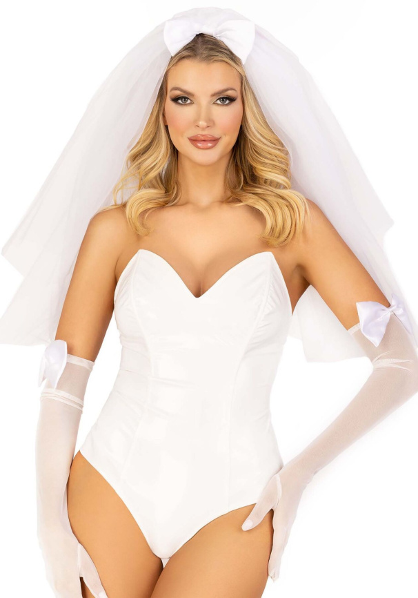 Фата нареченої Leg Avenue Tiered bridal veil O/S Whie фото 1