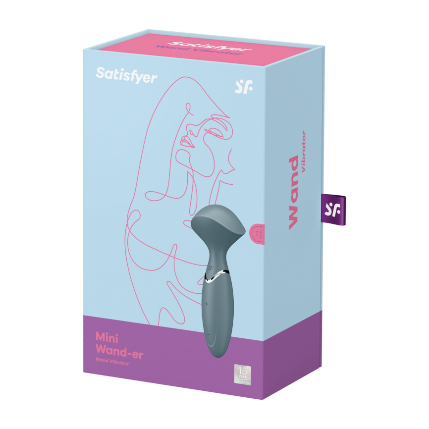 Вібромасажер Satisfyer Mini Wand-er Grey фото 7