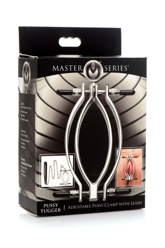 Зажим для половых губ Master Series: Pussy Tugger Adjustable Vagina Clamp with Chain фото 9