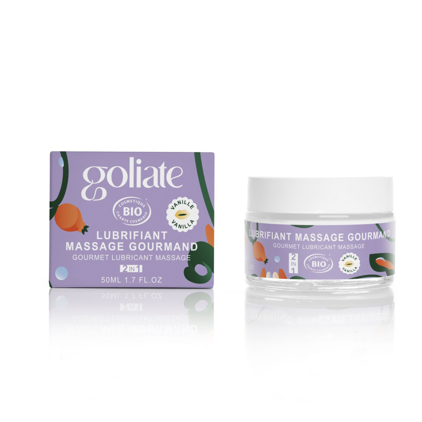 Масажна олія-лубрикант з ароматом та смаком ванілі Goliate Couple Gourmand Vanille 50 мл фото 1