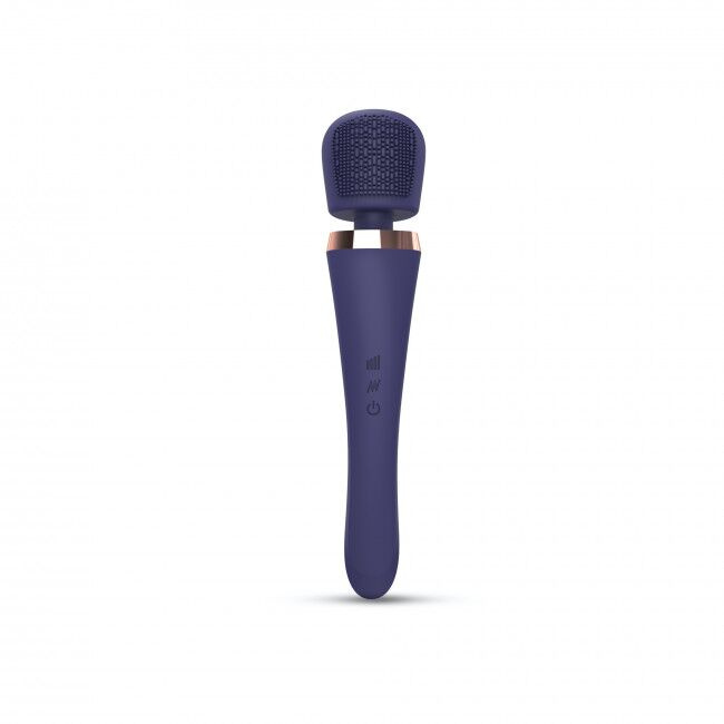 Вібромасажер з силіконовою щіточкою Love to Love Brush Crush – Midnight Indigo фото 2