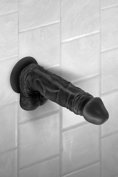 Фаллоимитатор Real Body - Real Tony Black, TPE, диаметр 3,5см фото 2