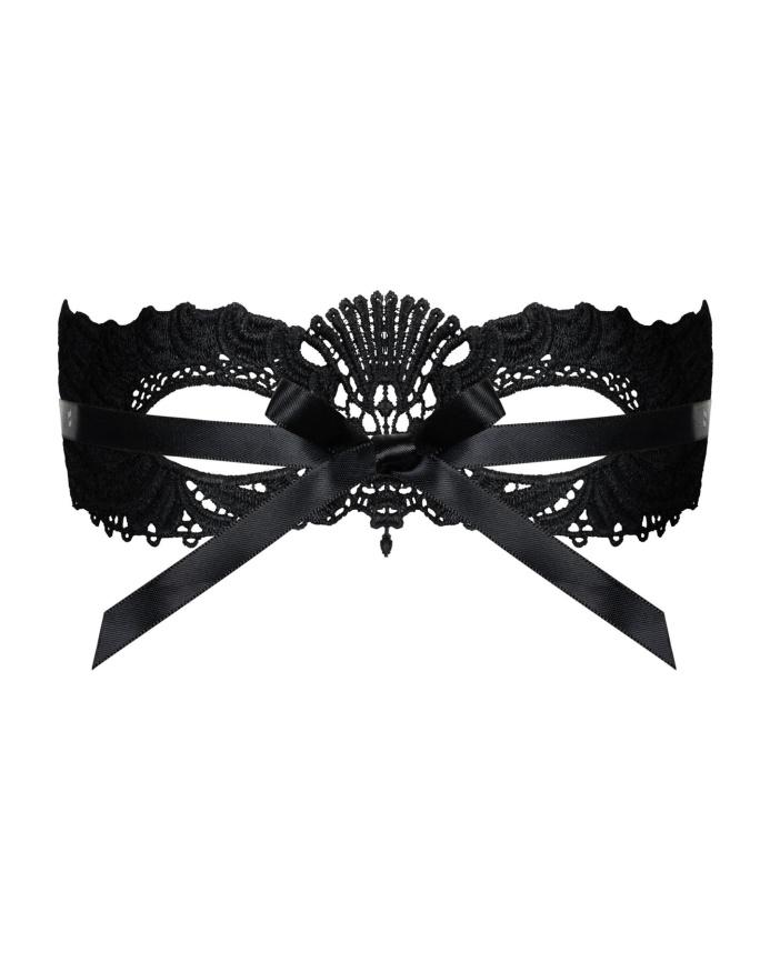 Мереживна маска Obsessive A700 mask, єдиний розмір, чорна фото 3