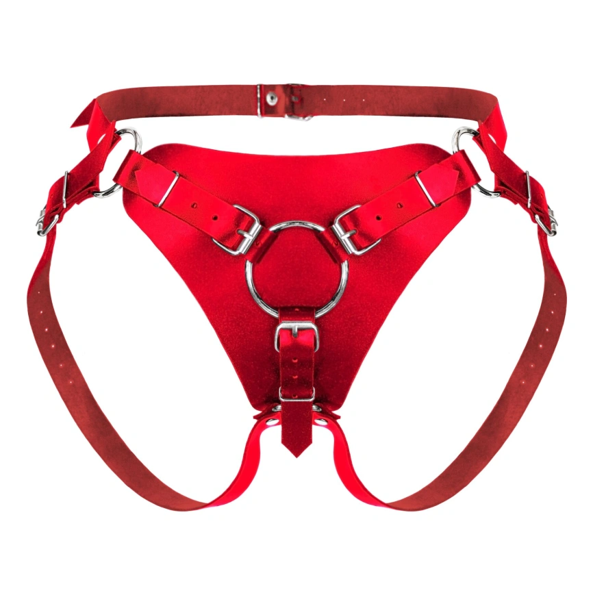 Трусы для страпона Feral Feelings Strap-on Harness Red, red фото 1