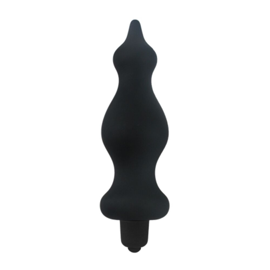 Анальна пробка з вібрацією Adrien Lastic Bullet Amuse Black, макс. діаметр 3,9 см фото 1