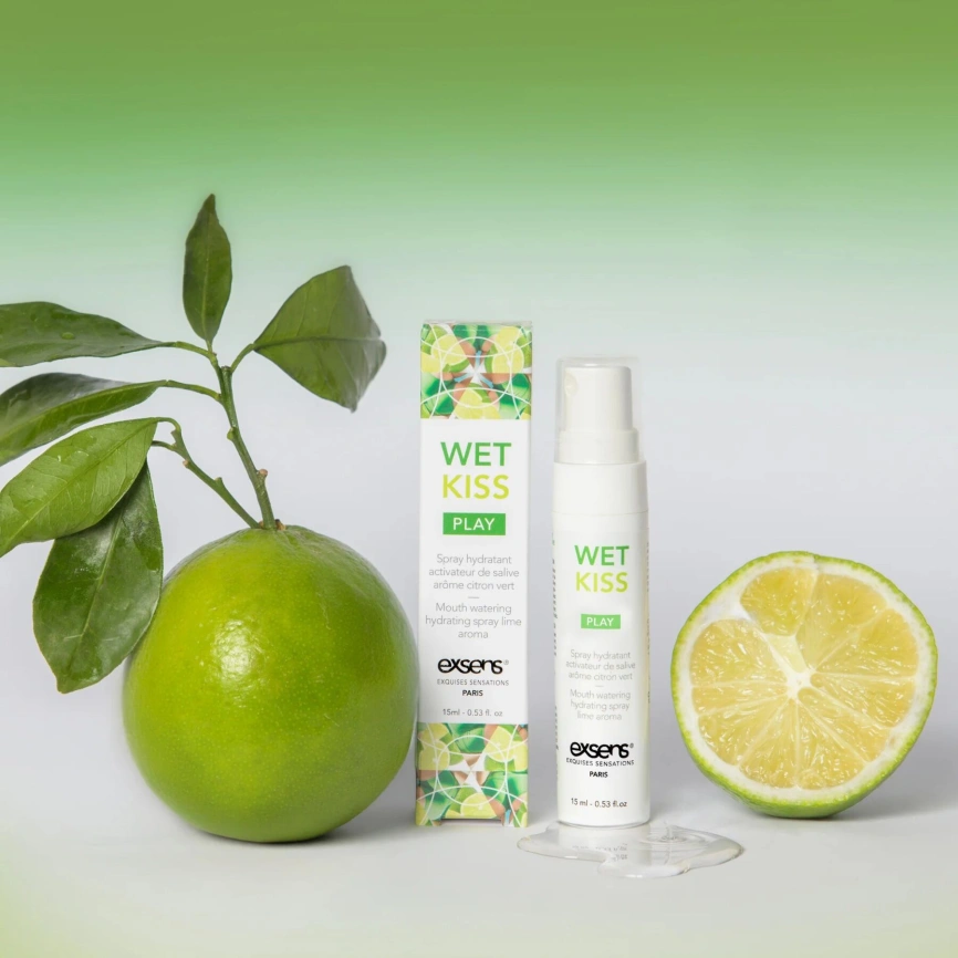 Спрей для усиления слюноотделения EXSENS Wet Kiss Lime 15 мл фото 2