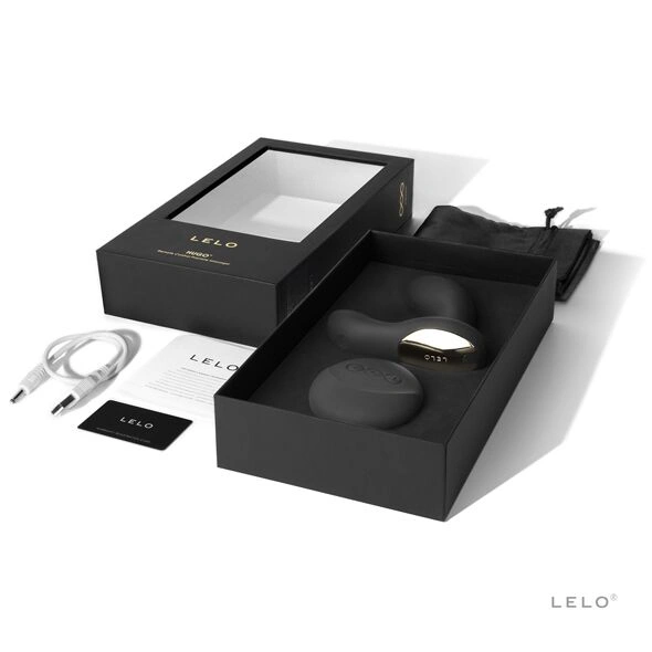 Массажер простаты LELO Hugo Black, 2 мотора, пульт ДУ, управление движением фото 2