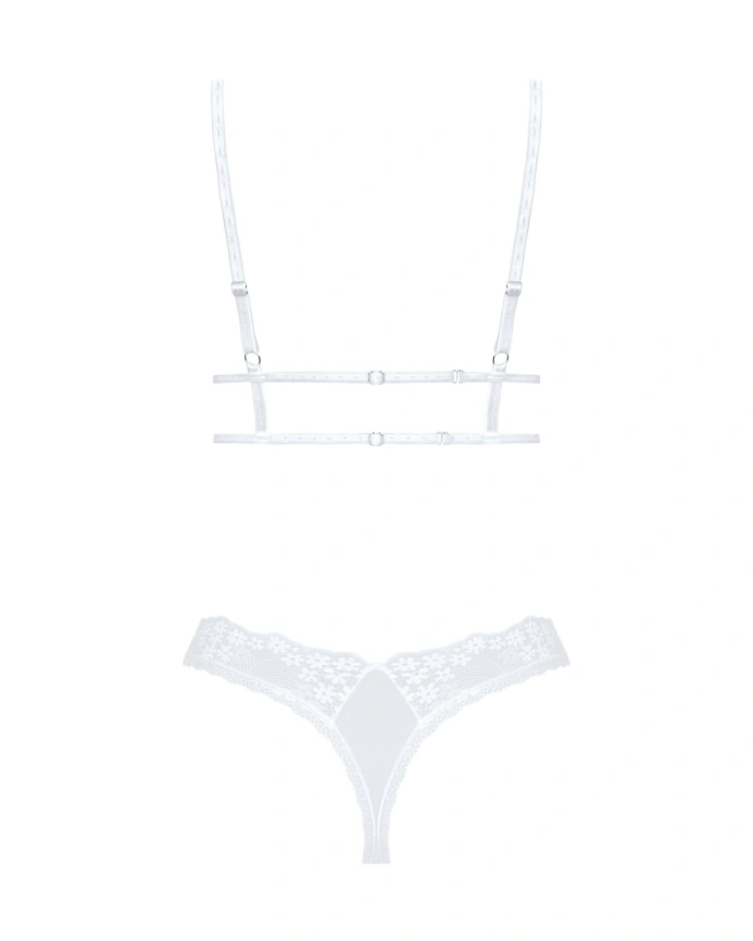 Эротический комплект Obsessive Heavenlly 2-pcs set XL/2XL, бюстгальтер и танга фото 4