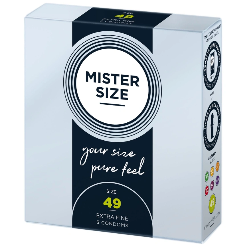 Презервативы Mister Size - pure feel - 49 (3 condoms), толщина 0,05 мм фото 2