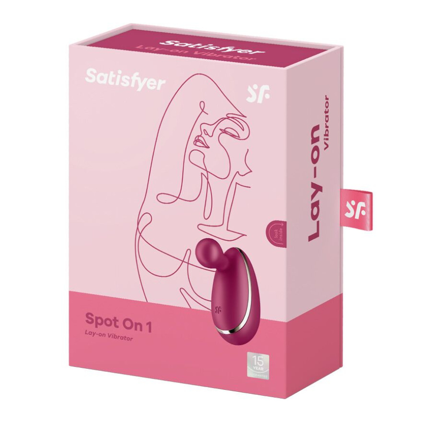 Вібратор для зовнішньої стимуляції Satisfyer Spot On 1 Berry, гнучкий відросток фото 5