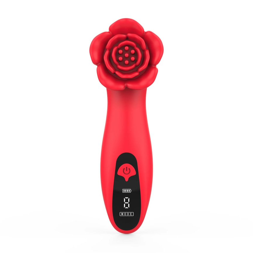 Розкішний вібратор для клітора Loviss Tona Rose Vibrator, у вигляді троянди, 9 режимів фото 2
