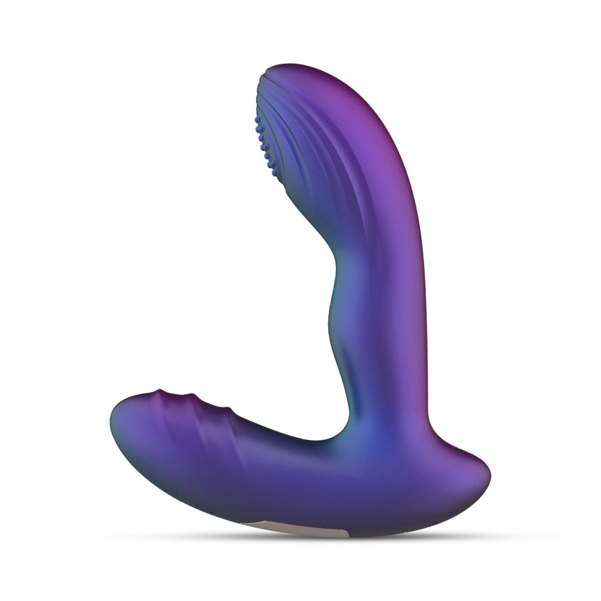 Анальна вібропробка з пульсацією Hueman - Galaxy Tapping Buttplug фото 2
