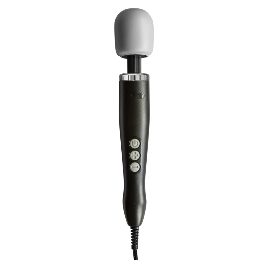 Вібромасажер DOXY Original Black, дуже потужний, живлення 220В, пульсівні вібрації фото 1