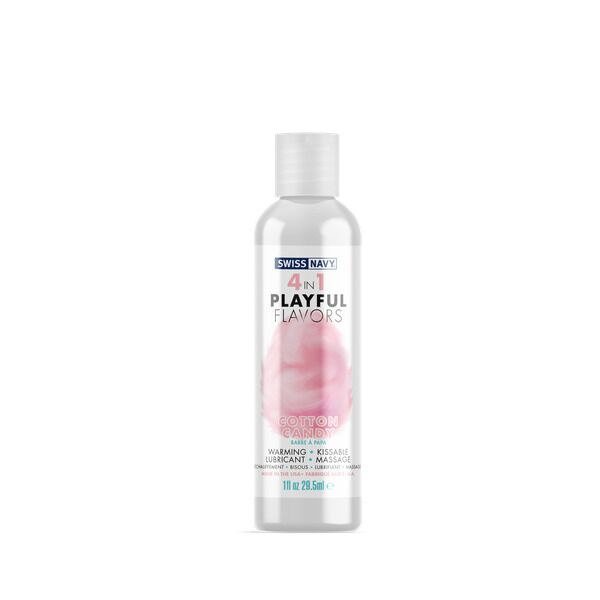 Лубрикант на водній основі Swiss Navy 4 In 1 Cotton Candy 29,5 мл фото 1