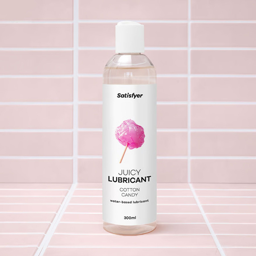 Лубрикант на водній основі Satisfyer Juicy Lubricant Cotton Candy water based 300 мл фото 9