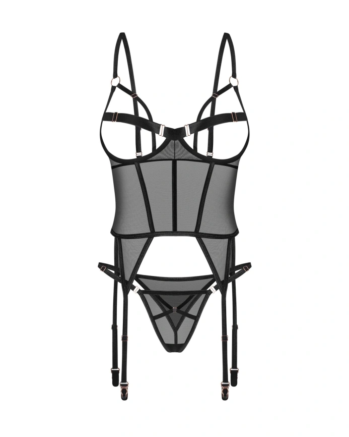 Корсет Obsessive Euridia corset & tanga XS/S фото 4