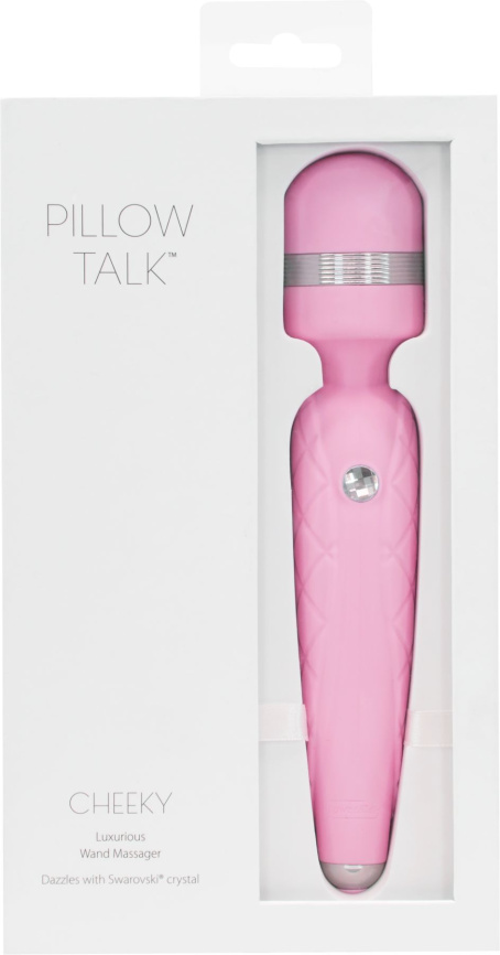 Розкішний вібромасажер PILLOW TALK - Cheeky Pink з кристалом Swarovsky, плавне підвищення потужності фото 8