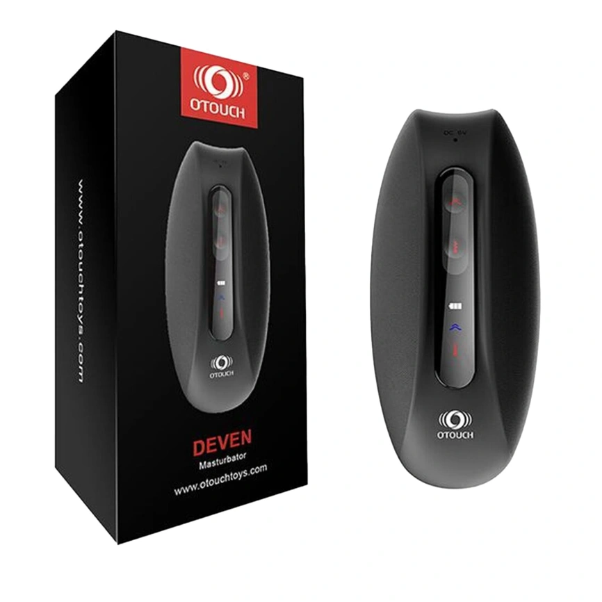 Мастурбатор Otouch DEVEN, осциллирующая площадка, 6 режимов вибрации, 2 уровня нагрева, LED-экран фото 26