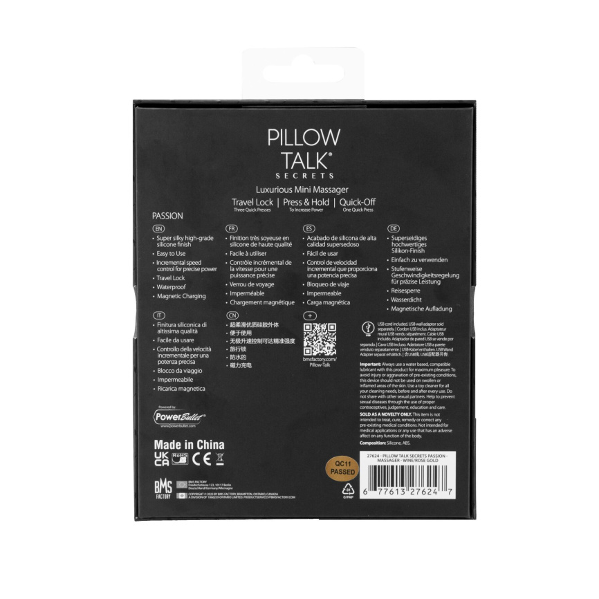 Кліторальний вібратор Pillow Talk Secrets - Passion - Clitoral Vibrator, 3 стимулюючі зони фото 8