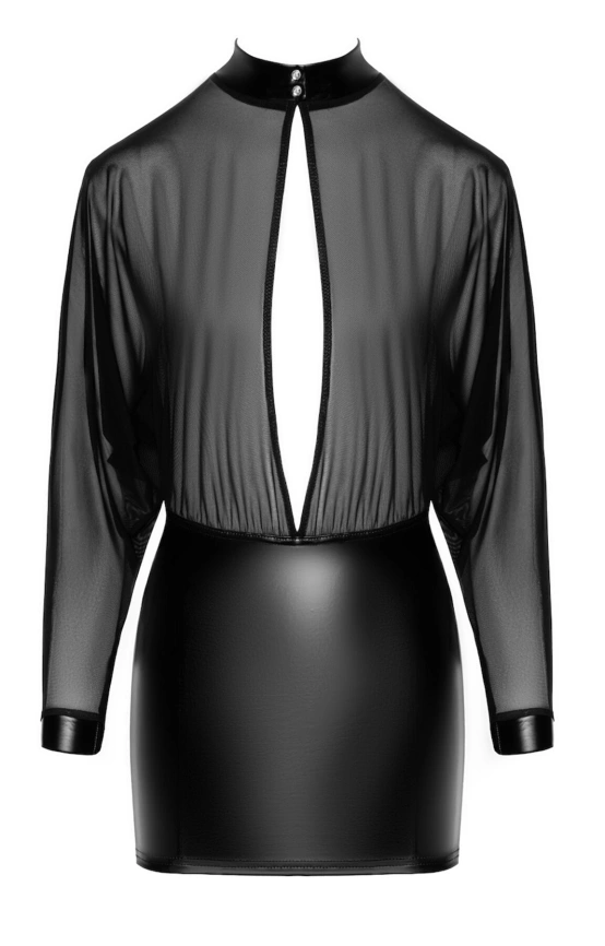 Платье Noir Handmade F348 Powerwetlook and tulle dress - L фото 5