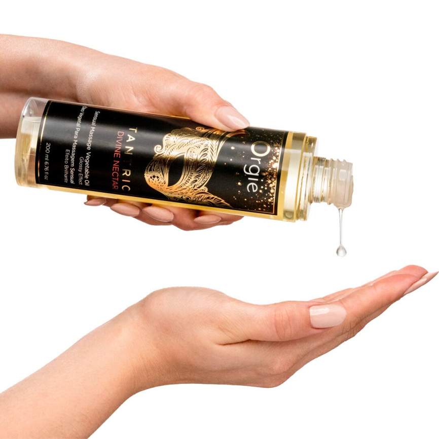 Масажна олія Orgie – Tantric Divine Nectar (200 мл), для тантричного масажу, зволоження фото 2