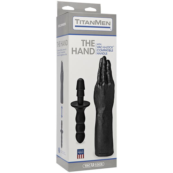 Рука для фістингу Doc Johnson Titanmen The Hand with Vac-U-Lock Compatible Handle, діаметр 6,9 см фото 2