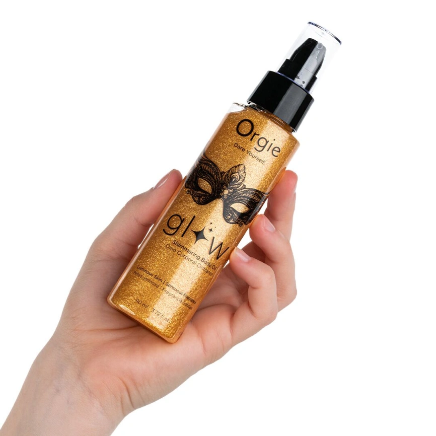 Масло-шиммер для тела Orgie – Glow Shimmering Body Oil (110 мл), чувственный аромат, увлажнение фото 2