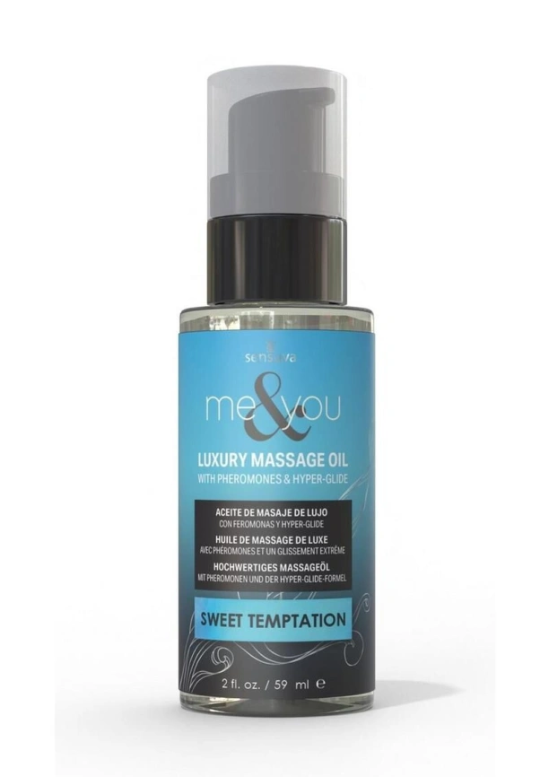 Массажное масло Sensuva Me&You - Sweet Temptation (Vanilla, Sugar & Sweet Pea) 59 мл фото 1