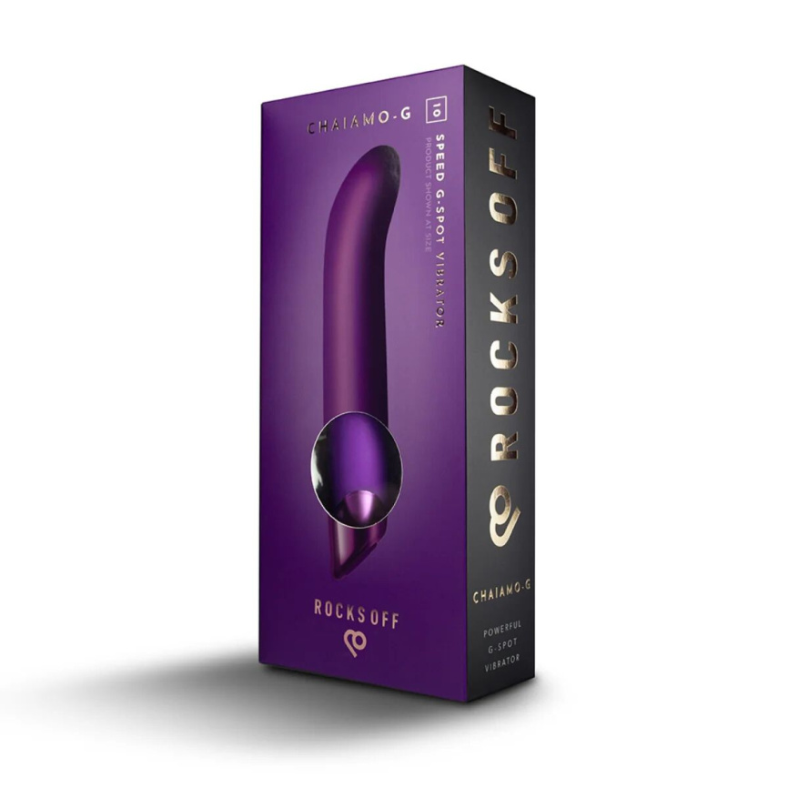 Вібратор для точки G Rocks Off Chaiamo G Purple, 10 режимів фото 5