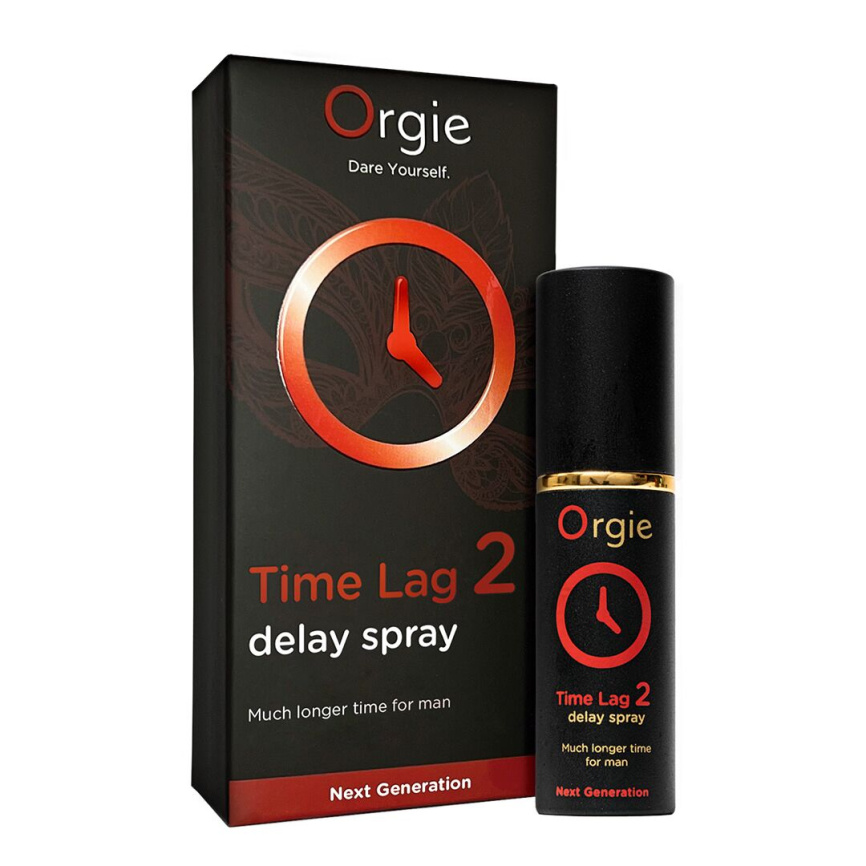 Спрей-пролонгатор Orgie Time Lag 2 Delay Spray, 10 мл, без анестетиків, з екстрактом даміани фото 1