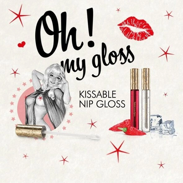 Набор блесков для сосков Bijoux Indiscrets Kissable Nip Gloss DUET (2х13 мл)  фото 2