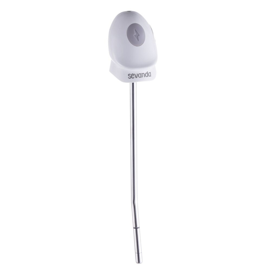 Уретральний зонд LOCKINK SEVANDA Vibrating & E-stim Metal Urethral Sounding - White фото 1