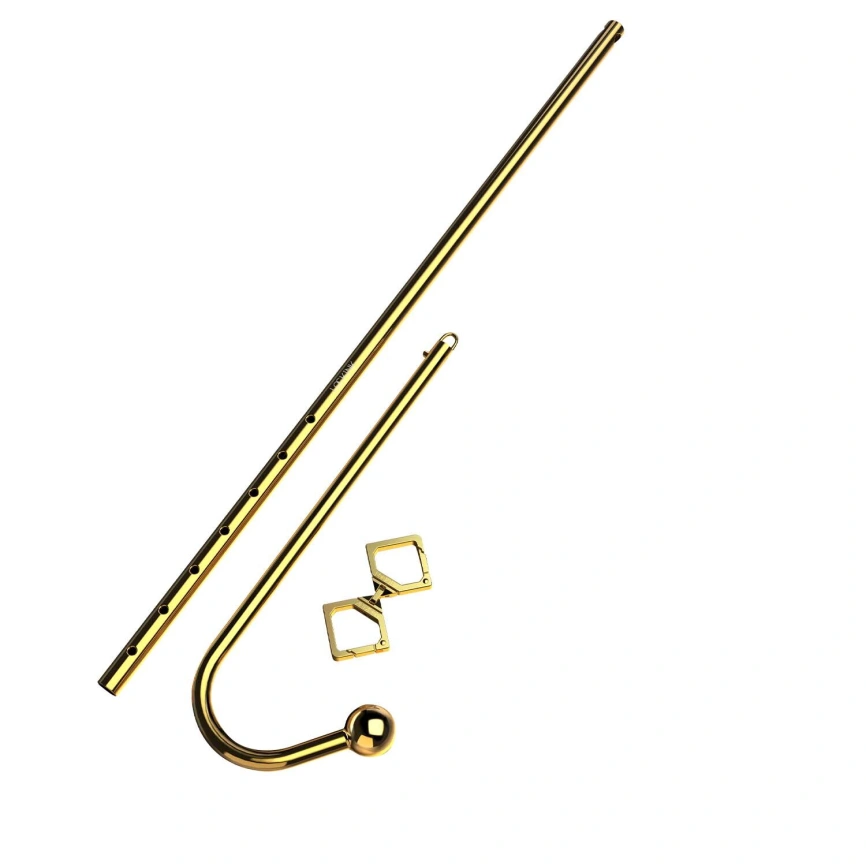 Анальный крюк LOCKINK Golden Adjustable Anal Hook Set фото 2