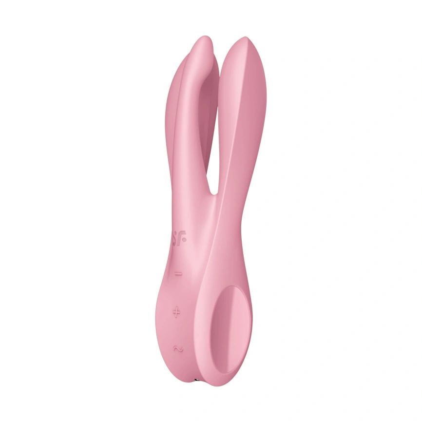 Клиторальный вибратор Satisfyer Threesome 1 Pink с тремя гибкими пальчиками фото 2