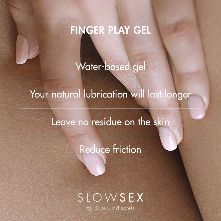 Гель-змазка для мастурбації Bijoux Indiscrets Slow Sex Finger play gel фото 4