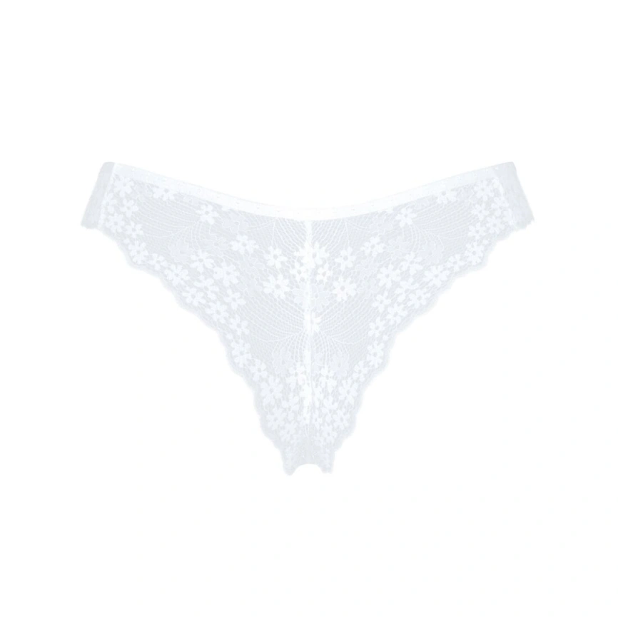 Полупрозрачные трусики Obsessive Heavenlly panties XL/2XL, открытые ягодицы фото 13