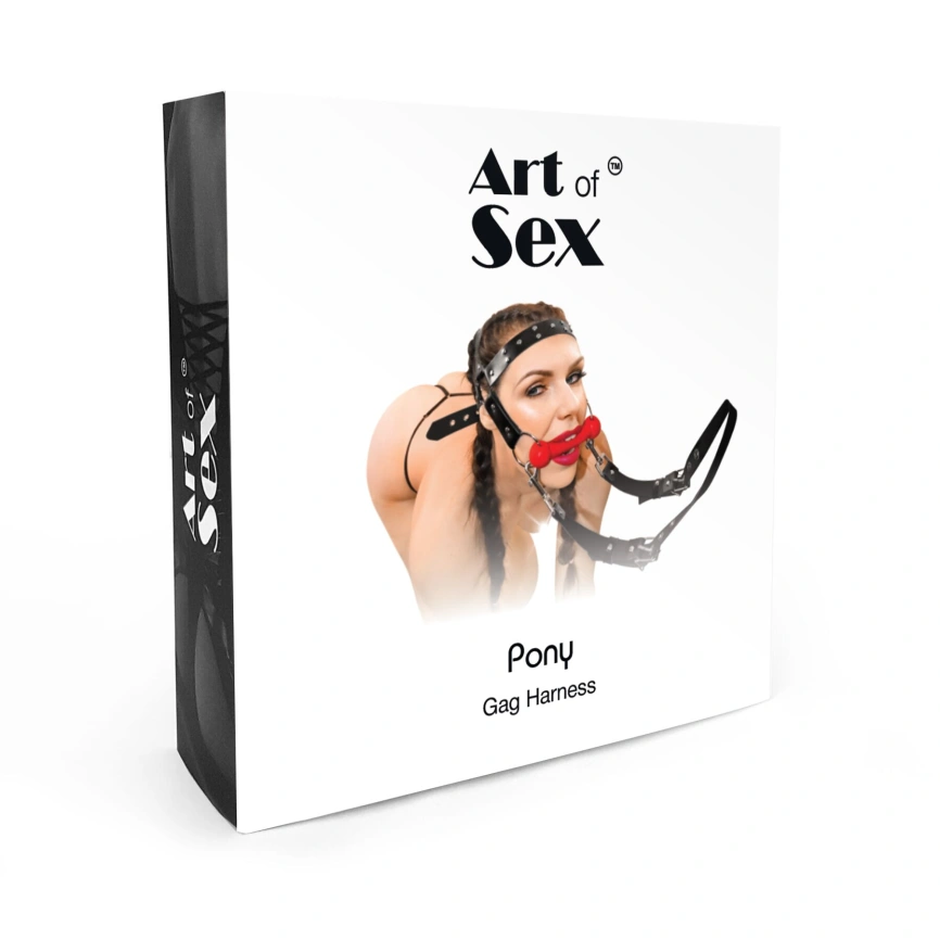 БДСМ кляп-упряжка  Art of Sex - BDSM Gag Harness Pony фото 3