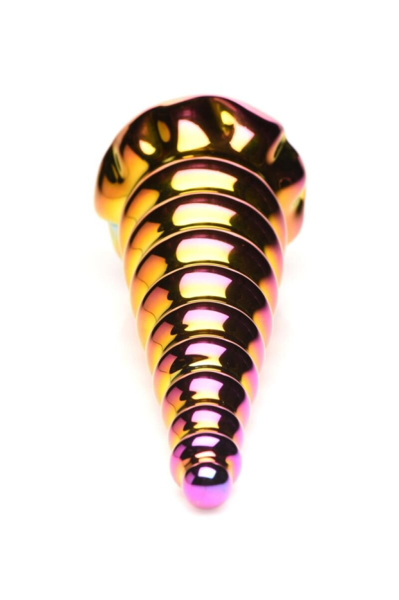 Фентезійний скляний фалоімітатор Creature Cocks Twilight Rainbow Glass Dildo, 16 см фото 3