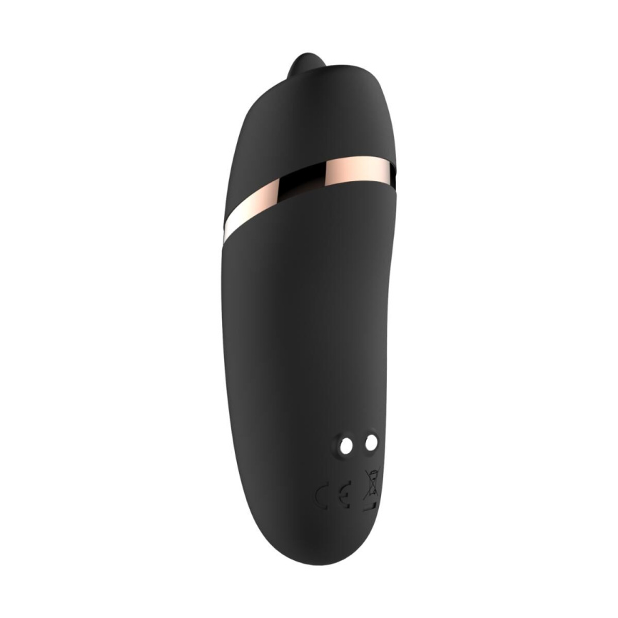 Мінівібратор з язичком Rosy Gold - Vibrating & Licking Dual Stimulator фото 4
