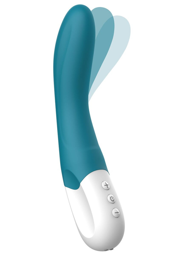 Вібратор точки G Liebe Bend It Rechargeable Ocean Blue, 10 режимів, дуже потужний, гнучкий стовбур фото 2