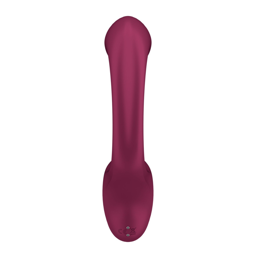 Вагінально-кліторальний вібратор Satisfyer G for Goddess 2 Wine Red, 2 мотори фото 4