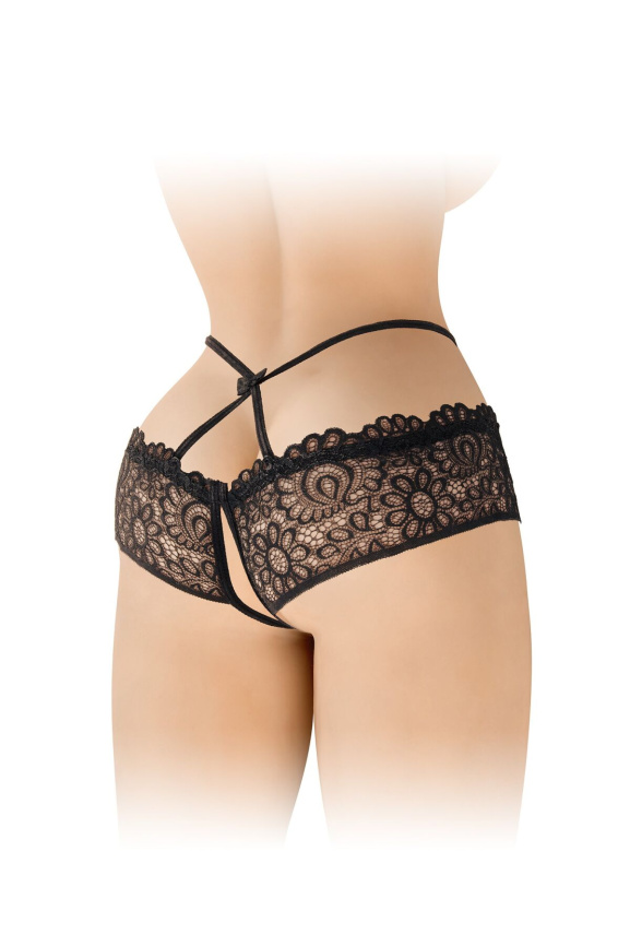 Трусики з відкритим доступом Fashion Secret Celia Black, лямки на талії фото 2
