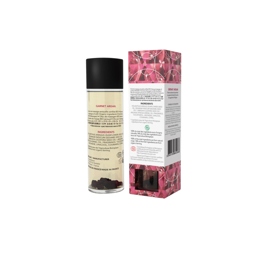 Масажна олія EXSENS Garnet Argan (чуттєве з гранатом) 100мл, натуральна фото 2