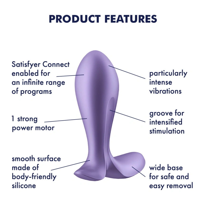 Анальная смарт-пробка с вибрацией Satisfyer Intensity Plug Purple фото 6