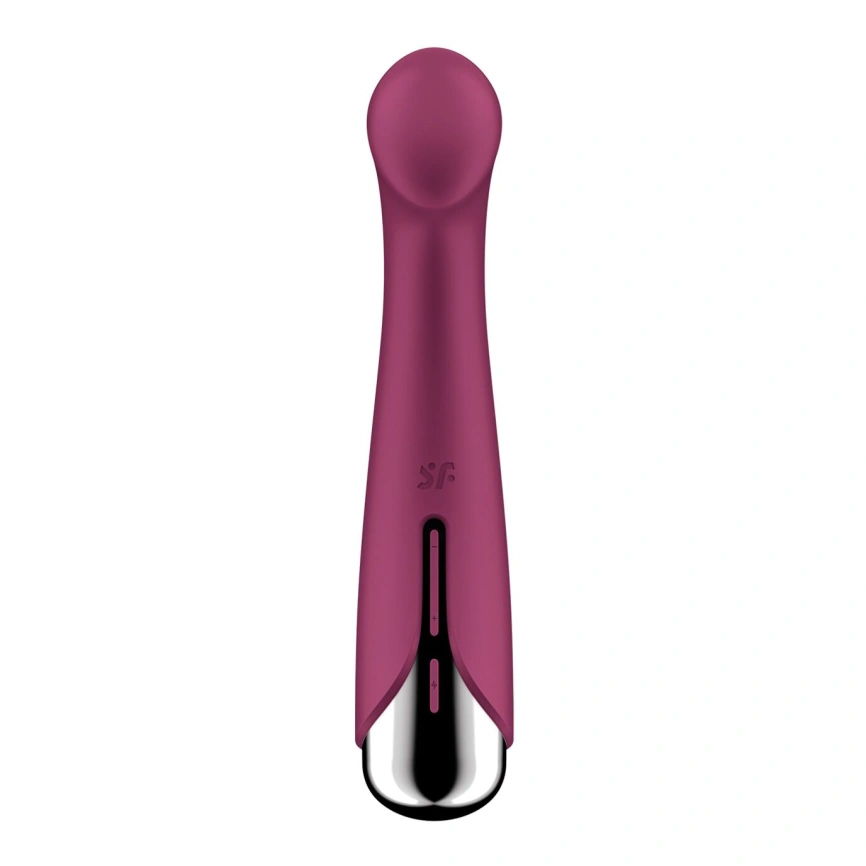 Вибратор с ротацией Satisfyer Spinning G-Spot 1 Red, плоская площадка для стимуляции точки G фото 6